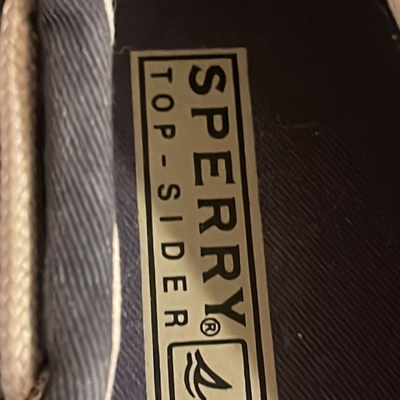 Sperrys top slider, boat shoe navy and white size 10 M - Picture 6 of 8